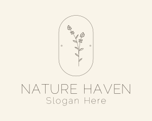 Garden Flower Plant logo design