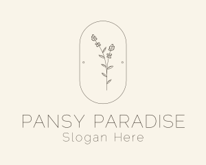 Garden Flower Plant logo design