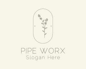 Garden Flower Plant logo design