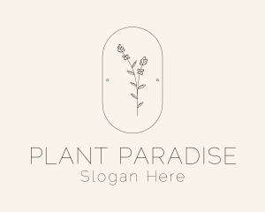 Garden Flower Plant logo design