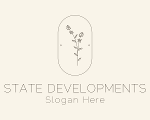 Garden Flower Plant logo design