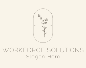 Garden Flower Plant logo design