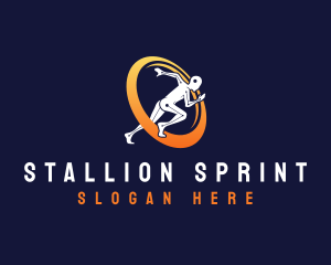 Runner Fitness Sprint logo design