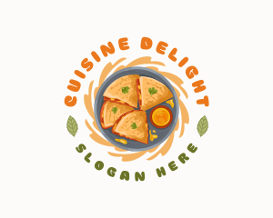 Quesadilla Plate Restaurant logo design