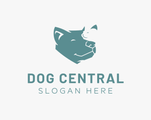 Relaxed Dog Cat logo design