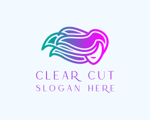 Woman Hair Beauty Salon logo design