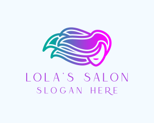 Woman Hair Beauty Salon logo design