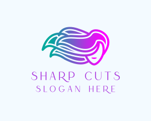 Woman Hair Beauty Salon logo design