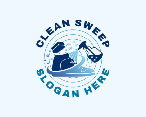 Sneaker Footwear Cleaning logo design