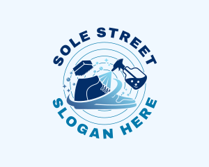 Sneaker Footwear Cleaning logo design