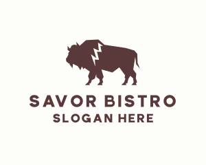 Animal Bison Wildlife Logo