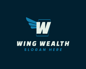 Flying Wings Logistics Mover logo design