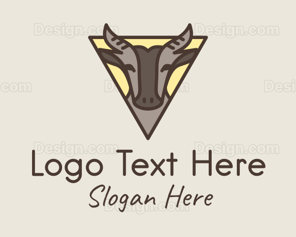 Triangular Water Buffalo Logo