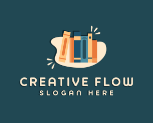 Creative Book Library logo design