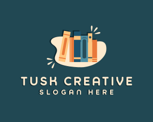 Creative Book Library logo design