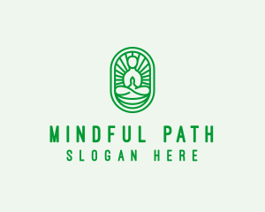 Zen Yoga Meditation Guru logo design