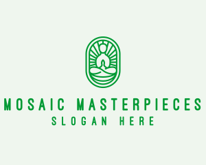 Zen Yoga Meditation Guru logo design