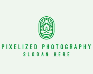 Zen Yoga Meditation Guru logo design