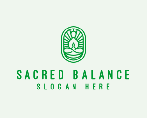 Zen Yoga Meditation Guru logo design