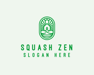 Zen Yoga Meditation Guru logo design