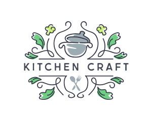 Kitchen Cooking Pot  logo design