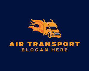 Fire Truck Transportation logo design