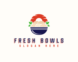 Asian Ramen Bowl  logo design