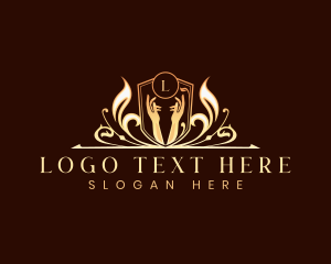  Hand Luxury Floral Logo