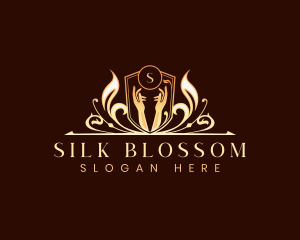  Hand Luxury Floral logo design