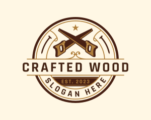 Saw Carpentry Woodwork logo