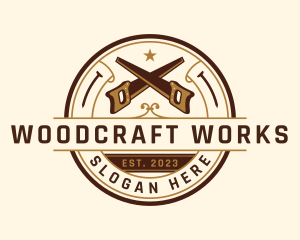 Saw Carpentry Woodwork logo