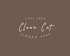 Simple Handwritten Boutique logo design