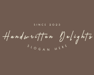 Simple Handwritten Boutique logo design