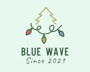 Holiday Christmas Lights logo design