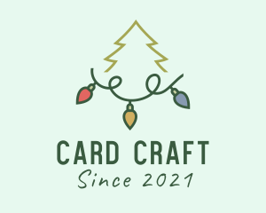 Holiday Christmas Lights logo design