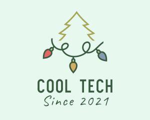 Holiday Christmas Lights logo design