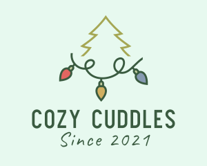 Holiday Christmas Lights logo design