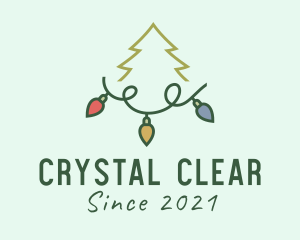 Holiday Christmas Lights logo design