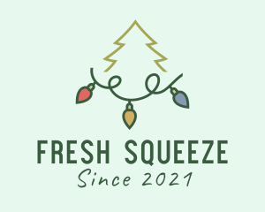 Holiday Christmas Lights logo design