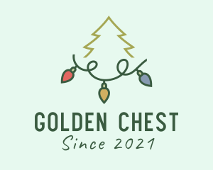 Holiday Christmas Lights logo design