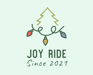 Holiday Christmas Lights logo design