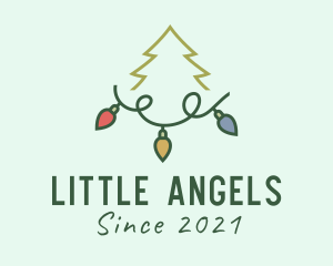 Holiday Christmas Lights logo design