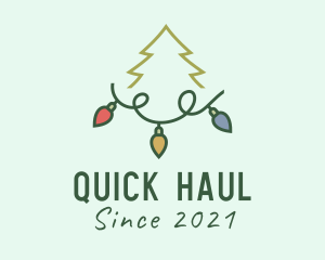 Holiday Christmas Lights logo design