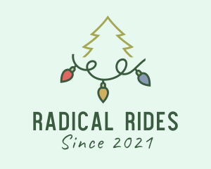 Holiday Christmas Lights logo design