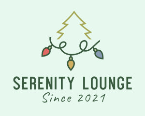 Holiday Christmas Lights logo design