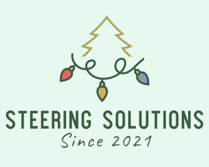 Holiday Christmas Lights logo design