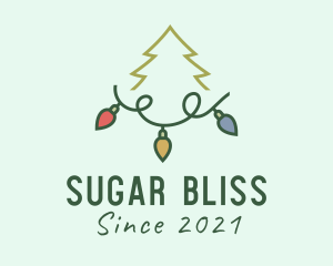 Holiday Christmas Lights logo design