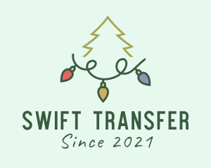 Holiday Christmas Lights logo design