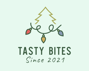 Holiday Christmas Lights logo design