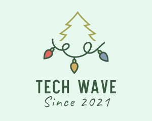 Holiday Christmas Lights logo design